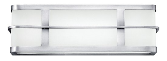 Foto para 15w Bath Fairlane LED Etched White Acrylic Chrome Bath Two Light