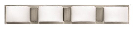 Foto para 60w Bath Daria G-9 Etched Opal Brushed Nickel Bath Four Light