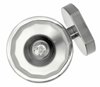 Foto para 60w Bath Meridian G-9 Thick Faceted Clear Inside Etched Brushed Nickel Bath Sconce