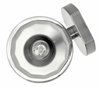 Foto para 60w Bath Meridian G-9 Thick Faceted Clear Inside Etched Brushed Nickel Bath Three Light