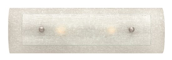 Foto para 60w Bath Duet G-9 Etched Linen and Rain Brushed Nickel Bath Two Light