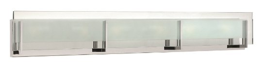 Foto para 7w Bath Latitude LED Clear Beveled Inside-Etched Chrome Bath Six Light