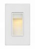 Foto para 4w Landscape Luna LED Satin White Landscape 120v Deck Vertical Step Light