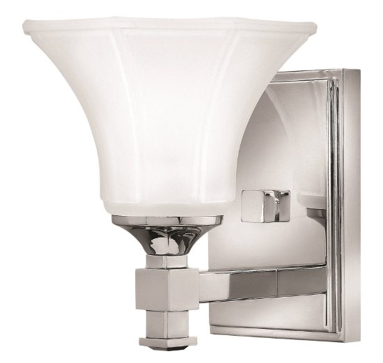 Foto para 100w Bath Abbie MED Etched Chrome Bath Sconce