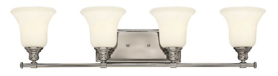 Foto para 100w Bath Colette MED White Etched Chrome Bath Four Light