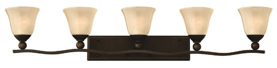 Foto para 100w Bath Bolla MED Light Amber Seedy Olde Bronze Bath Five Light