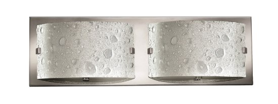 Foto para 7w Bath Daphne LED Etched Bubble Art Chrome Bath Two Light