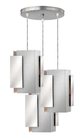 Foto para 100w Pendant Stratus MED Polished and Brushed Aluminum Pendant Pairings