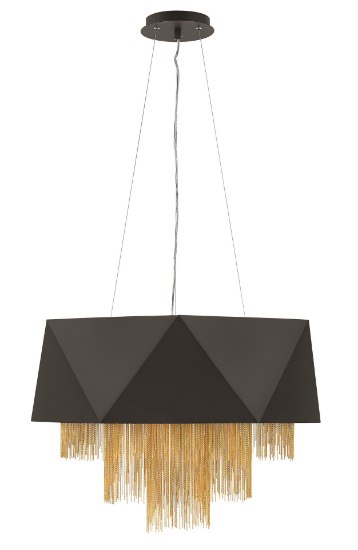 Foto para 60w Chandelier Zuma CAND Satin Black Single Tier