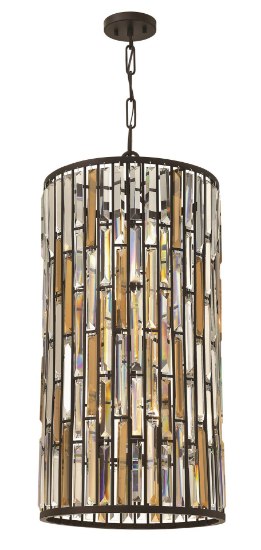 Foto para 60w Foyer Gemma CAND Vintage Bronze Large Pendant Foyer