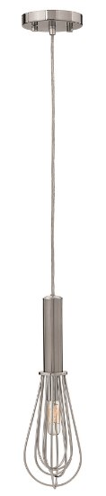 Foto para 60w Mini-Pendant Indulge CAND Brushed Nickel*