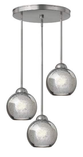 Foto para 100w Pendant Vivo MED Faux Mercury Brushed Nickel* Pendant Pairings