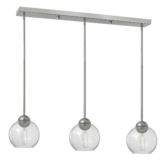 Foto para 100w Pendant Vivo MED Clear Seedy Brushed Nickel* Pendant Pairings