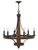 Foto para 60w Chandelier Bastille CAND Vintage Bronze Single Tier