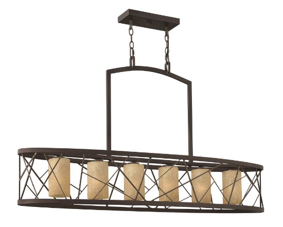 Foto para 75w Chandelier Nest MED Distressed Amber Etched Oil Rubbed Bronze* Linear Downlight