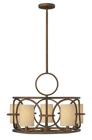 Foto para 60w Chandelier Pandora CAND Brushed Cinnamon Single Tier