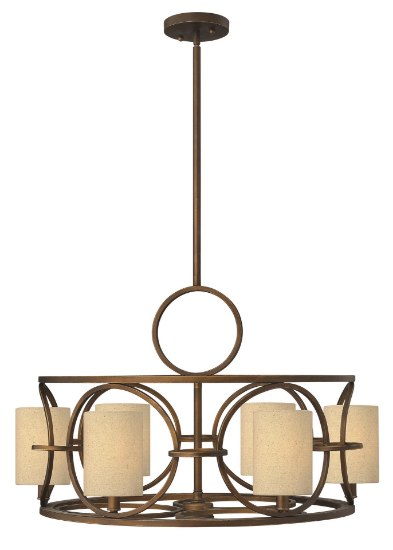 Foto para 60w Chandelier Pandora CAND Brushed Cinnamon Single Tier