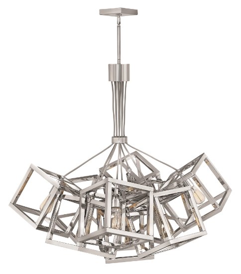 Foto para 100w Chandelier Ensemble MED Polished Nickel* Stem Hung Single Tier