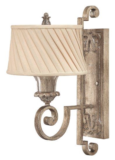 Foto para 75w Sconce Kingsley MED Silver Leaf*