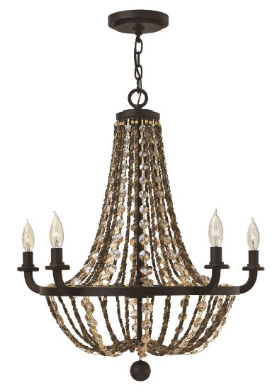 Foto para 60w Chandelier Hamlet CAND Vintage Bronze Single Tier Foyer