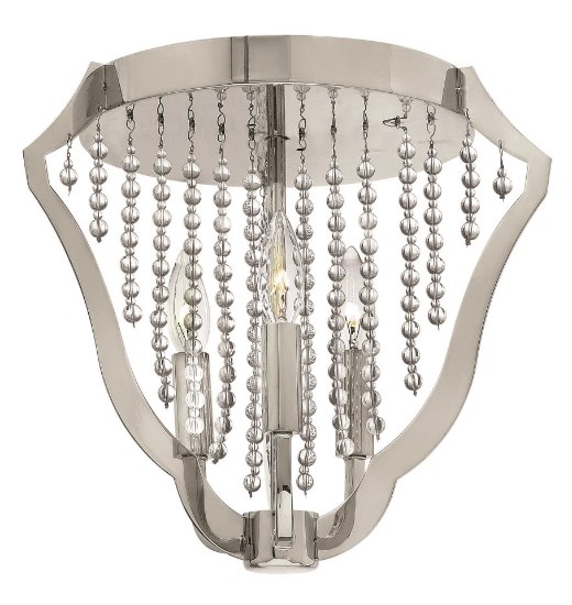 Foto para 40w Foyer Bijou CAND Polished Nickel* Flush Mount