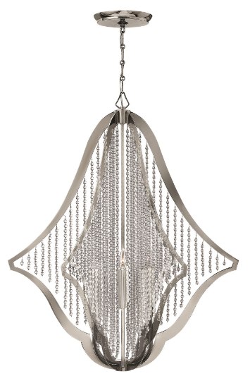 Foto para 60w Chandelier Bijou CAND Polished Nickel* Single Tier Foyer