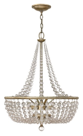 Foto para 60w Foyer Caspia CAND Silver Leaf* Single Tier Foyer