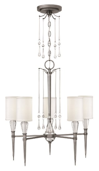 Foto para 60w Chandelier Bentley CAND Antique Nickel* Single Tier