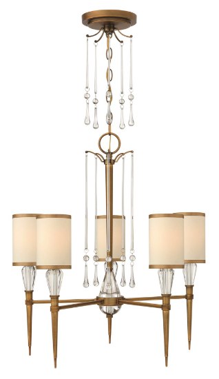 Foto para 60w Chandelier Bentley CAND Brushed Bronze* Single Tier