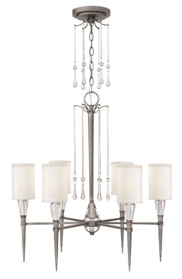 Foto para 60w Chandelier Bentley CAND Antique Nickel* Single Tier