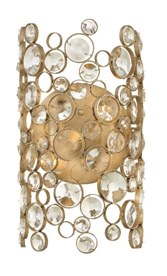 Foto para 60w Chandelier Anya CAND Silver Leaf* Two Light Sconce