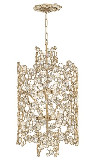 Foto para 60w Chandelier Anya CAND Silver Leaf* Two Tier Pendant