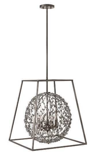 Foto para 60w Chandelier Artemis CAND Antique Nickel* Stem Hung Single Tier