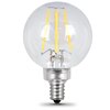 Foto para 4.5w 300lm ≅40w E12 SW Clear G16½ Globe Dimmable Candelabra Base LED Filament Light Bulb (2-Pack)