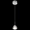 Foto para 20w Eisa Flame Polished Clear Optic Crystal Chrome G4 mini pendant