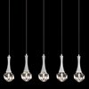 Foto para 20w Rockne Clear K9 Crystal Chrome G4 5 light linear pendant