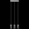 Foto para 35w Shayla Plated Chrome Finish On Clear Glass With Faceted Crystal Accents Chrome GU10 3 light linear pendant