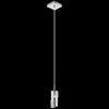 Foto para 40w Daudet Laser Cut Chrome Metal Shade With Encapsulated Crystal Accents Chrome G9 mini pendant