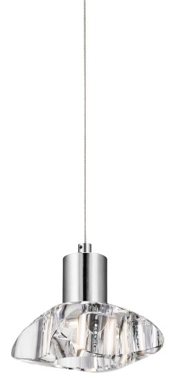 Foto para 269lm Renzu Crystal Chrome Integrated LED Mini Pendant