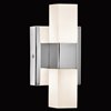 Foto para 397lm Tvill Etched Acrylic Chrome Integrated LED Sconce