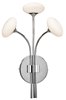 Foto para 228lm Kotton Frosted Glass White Chrome Integrated LED Warm white LED Sconce