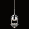 Foto para 432lm Essex Clear Crystal Chrome Integrated LED 1 Light Mini Pendant