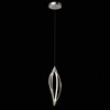 Foto para 614lm Meridian Etched Acrylic Brushed Nickel Integrated LED 1 Head Pendant