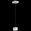 Foto para 148lm Gorve Clear Cubic Zirconia Chip Chrome Integrated LED Mini Pendant