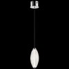 Foto para 441lm Savello Clear Ribbed Glass Chrome Integrated LED Mini Pendant