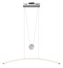 Foto para 741lm Sava Acrylic White & Chrome Integrated LED 40 inch Island Pendant