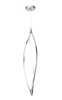 Foto para 2343lm Meridian Etched Acrylic Brushed Nickel Integrated LED Foyer Light