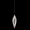 Foto para 223lm Meridian Etched Acrylic Brushed Nickel Integrated LED Mini Pendant