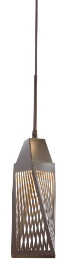 Foto para 213lm Vitalina Architectural Bronze Integrated LED 1LT LED  Mini Pendant