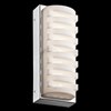 Foto para 1094lm Minse Ivory-White Acrylic Chrome Integrated LED Sconce